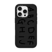 iPhone 16 Pro Impact Case MagSafe Compatible INAP ALPHABET BLACK