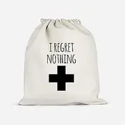 I Regret Nothing Hangover Kit Bachelorette Party Favor Hang Over Gift Bags Wedding Cotton Muslin Welcome Favors Recovery Kit Bags