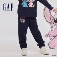 在飛比找momo購物網優惠-【GAP】女童裝 Gap x 史迪奇聯名 Logo印花刷毛束