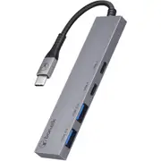 Bonelk Long-Life USB-C 4 in 1 Multiport Slim Hub (Space Grey)