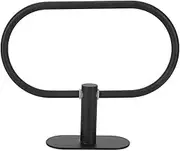 FCFZBTBNM Bathroom Simple Stainless Steel Wall Mounted Towel Rack Self-Adhesive Towel Holder Hanger Towel Ring Storage Hanging Shelf Black Towel Ring