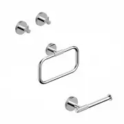 WS Bath Collections Klass WSBC 256890C Klass 4 Piece Bathroom - Chrome