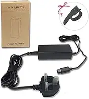 WiCareYo Power Supply Charger for GameCube, Power AC Adapter Charger with Cable Winder UK Power Cable for NGC Gamecube