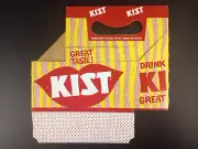Vintage KIST SODA 6 PACK BOTTLE CARRIER - New Old Stock Unused Flat