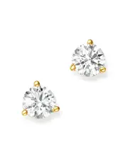 Bloomingdale's Fine Collection Certified Diamond Stud Earrings in 18K Yellow Gold Martini Setting, 0.50 tcw