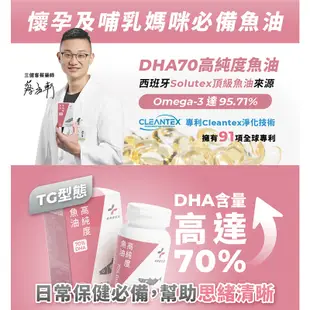 Phargoods 藥師健生活 DHA70高純度魚油(TG型態) 可愛婦嬰