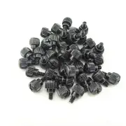 Honbay 40PCS 6#-32x5 M3.5 PC Computer Case Thumbscrews Thumb Screws Black Zinc
