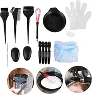 FOMIYES 15pcs Hair Dyeing Tool Practical and Supplies for Home Salon Use Includes Bowl Comb and Brush for Easy Hair Coloring and Highlights