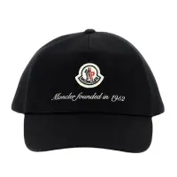 在飛比找momo購物網優惠-【MONCLER】春夏新款 品牌 LOGO 棒球帽-黑色(O