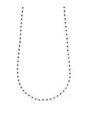 Mocha Gregio Simply Me/Tiny Shiny Single Chain Necklace w/ Black enamel beads