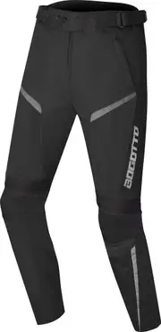 Bogotto Blaze-Air Motorcycle Textile Pants, black-grey, Size 2XL for Men Black Grey