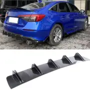 Carbon Fiber Style Rear Bumper Diffuser Fins Spoiler For Honda Civic SI Coupe (for: Honda Civic)