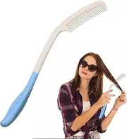Long Handle Comb,Gentle Long Handled Comb | Beautiful Long Handled Hair Removal Brush, Long Handle Brush for Long Hair