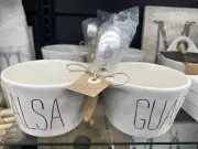 Mudpie - Bistro Salsa and Guac Double Dip Set - 48500092
