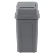 Idotry Plastic Swing Top Trash Can Small Garbage Bin with Swing Lid 1.8 Gallo...