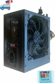 New 650W Black Quiet 120mm Fan Gaming ATX12V EPS12V Dual-PCIe PC Power Supply PS