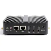 Mini pc Fanless 2 Lan 2 Com 3 Display 12th Gen Intel N100 8GB DDR4 256GB SSD