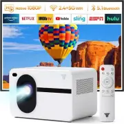 Mini Projectors 12000L- 1080P Full HD Video Movie with WiFi and Bluetooth