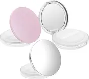 Healeved Efficient Powder Retrieval Box Pcs Mini Loose Powder Makeup Containers Travel Size Flocked Puff Abs Material for Adult