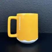 2022 Starbucks Mug Summer Mango Luster Orange Drip Ceramic Coffee Cup