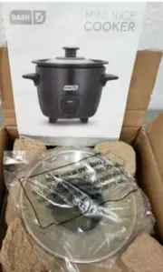 Dash Mini Rice Cooker Steamer with Removable Nonstick Pot, Keep Warm Function &