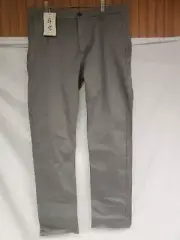 Matchstick Argus Men's Flat Front Chino Pants 100% Cotton Olive L/32