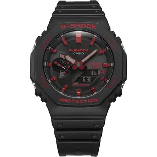 CASIO 卡西歐 G-SHOCK 火焰紅黑八角 藍芽太陽能手錶 送禮首選 GA-B2100BNR-1A