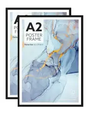 [Cooper & Co] A2 Poster Photo Frames Set of 2 in Black