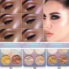 4 Colors Waterproof Highlighter Palette Bronzer Powder Brighten D1P0 Shiny E0K1