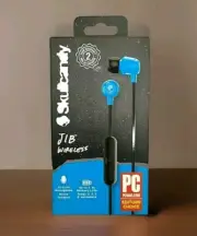 Skullcandy JIB Blue Wireless Bluetooth Earbuds w In-Line Mic S2DUW-K012 PCmag EC