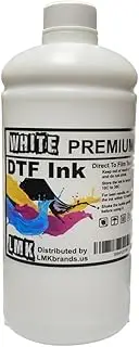 Premium DTF White Ink for DTF 1000ml Heat Transfer Film Printing, Used for Epson Printhead L1800 L805 R1390 4720 I3200 XP600 DX7 DX5 5113, Great Fluency.
