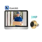 3MP Icam365 One Way Audio Security Home Peephole Video Door Eye Camera 2.4G Wifi