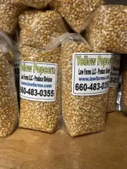 Yellow Butterfly Popcorn Kernels, Non-GMO (6# Total