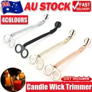 Steel Candle Wick Trimmer Oil Lamp Trim Scissor Cutter Tool Hook Clipper Candles