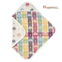 在飛比找PChome24h購物優惠-Hoppetta 六層紗蘑菇包巾(方型)