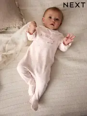 Pink Mummy Baby Family 100% Cotton Sleepsuit (0-2yrs) (E18359) | $19 - $21