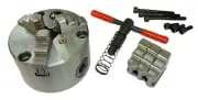 80MM 3 JAW SELF CENTERING LATHE CHUCK INT/EXT JAWS CHUCK KEY DIN 6350 RDGTOOLS