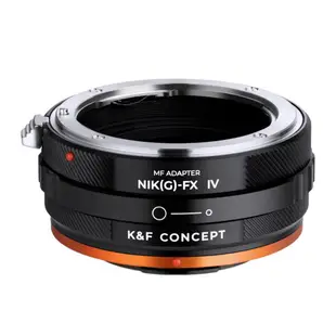 FUJIFILM K&f 概念適配器 IV PRO 高精度適用於尼康 F/D/G 卡口鏡頭至富士 X 相機 X-M1 X