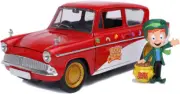 Jada 1:24 Diecast Lucky Charms 1959 Ford Anglia with Lucky the Lepruchan figure