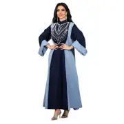 Dubai Women Muslim Maxi Dress Long Robes Evening Kaftan Caftan Islamic Ramadan