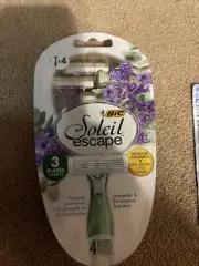 Soleil Escape Women's Disposable Razors, 4 Blade Razor, Moisture Strip With 100%