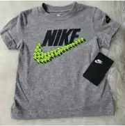 NIKE BOY'S HAPPY FACE SWOOSH T-SHIRT, SZ 4T