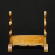 Wood Samurai Sword Holder Stand Katana Tanto Assembly Rack Eagle Carved 3 Tier