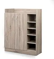 Artiss Shoe Rack Storage Cabinet Wooden Organiser Shelf 21 Pairs Cupboard Organizer Footwear Organization Space Saving Home Furniture Closet Entryway Hallway Bedroom Durable Sturdy Easy