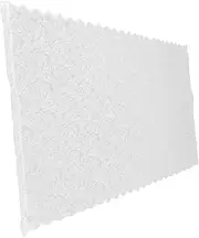 OSALADI Photography Background Curtain Kitchen Curtains Vintage Lace Curtains Window Drapery Window Drapes Sheer Drape Window Screen Drape Drapery for Bedroom Sheer Curtain White Polyester