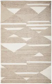 Avalon Taylor Modern Geometric In Natural Rug