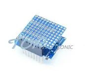 ProtoBoard Shield for WeMos D1 mini double sided perf board Arduino fit