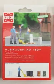 [T-HO] Busch #7809 Pump Jack (Includes Figure, 5 Steel Drums & Pallet)
