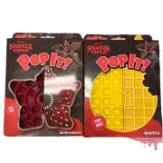 2 Netflix's STRANGER THINGS/FIDGET TOYS Pop-It’s- New-Demagorgon & Waffle