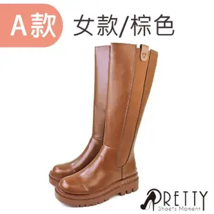 【Pretty】女靴 短靴 長靴 貼腿靴 馬丁靴 卻爾西 襪套靴 粗高跟 厚底(多款/23-25.5)